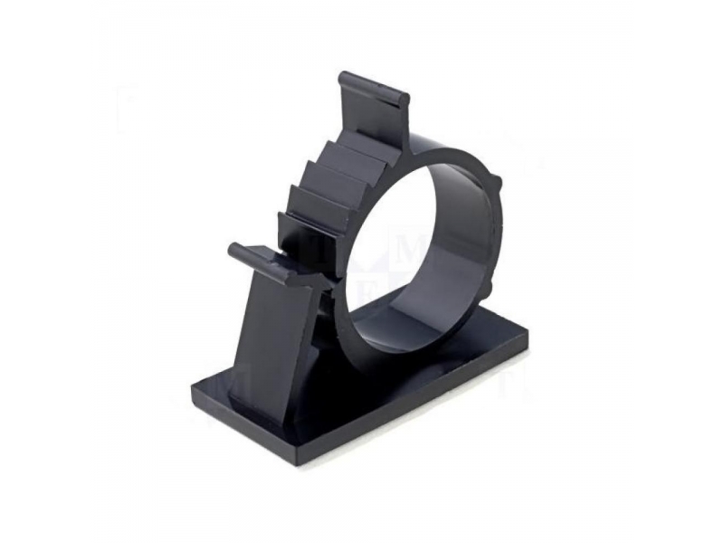 Adhesive holder 22.2 - 25.4 mm, black