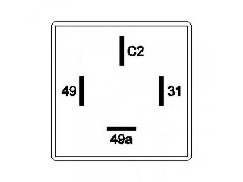 Flasher indicator (for towing a trailer) 4-pin