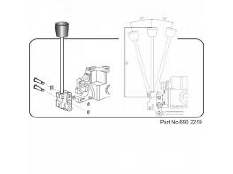 HIAB control lever on 2 sides