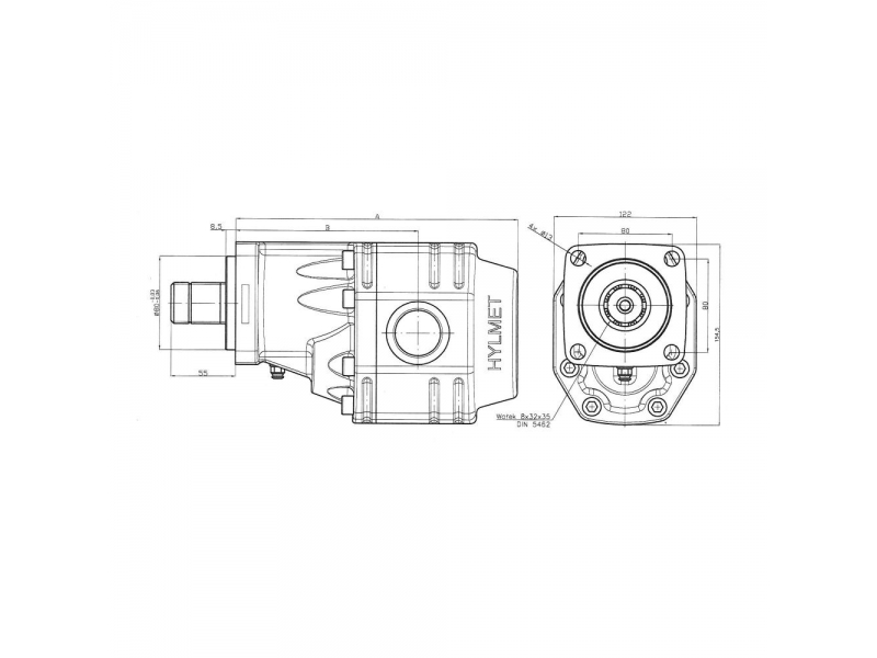 Hydraulic pump ISO-61 P