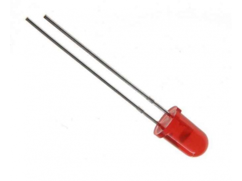 LED 5mm red 12.5-80mcd 60 � diffusive