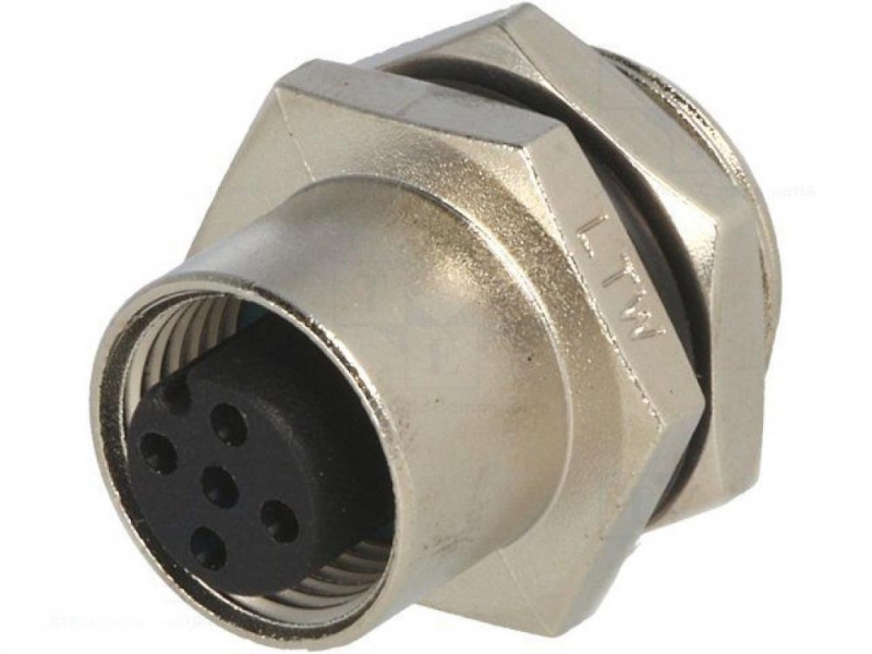 Conector M12 mamă cu 5 poziții