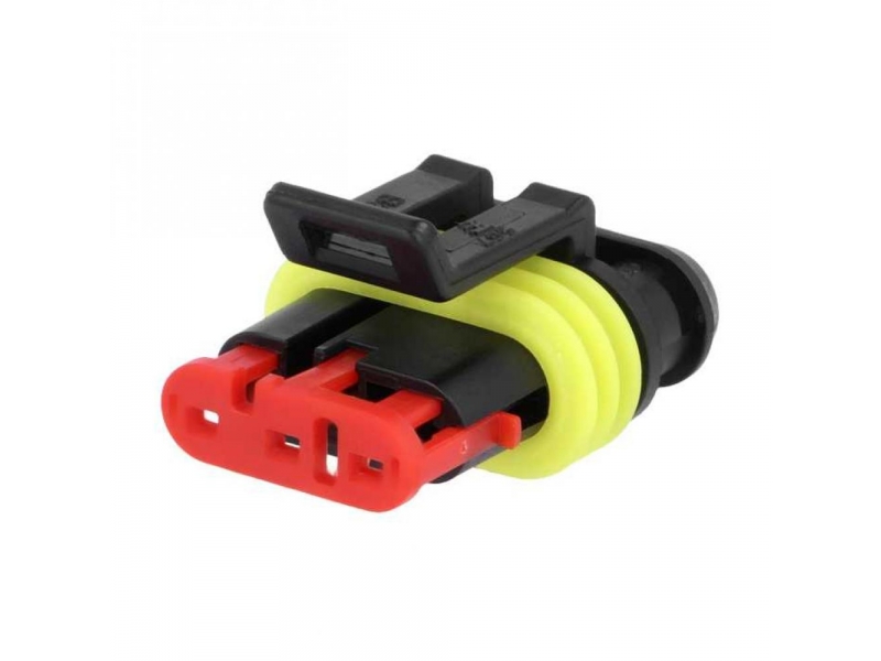 Superseal 1.5 connector housing, plug, female, PIN: 3